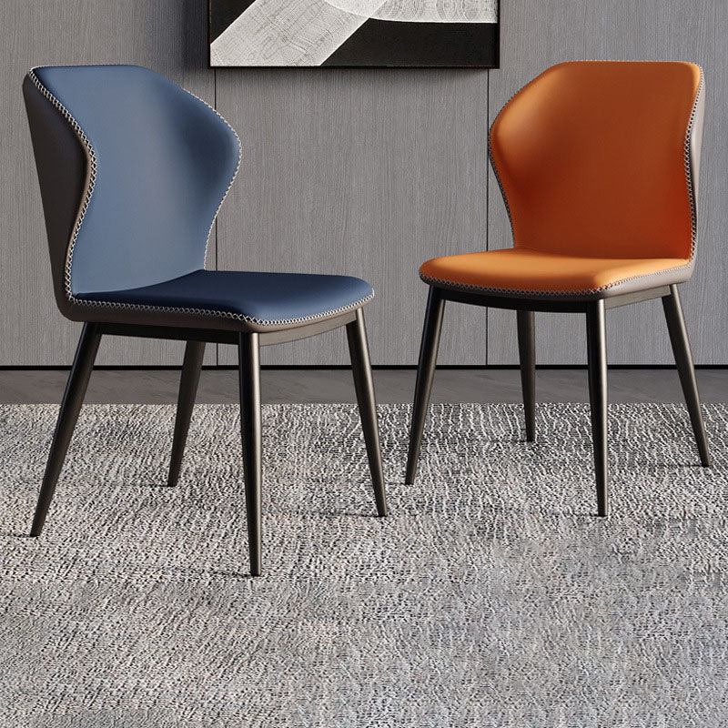 Sillas modernas que cenan el sillón orejero sin brazos con las piernas del metal para la cocina
