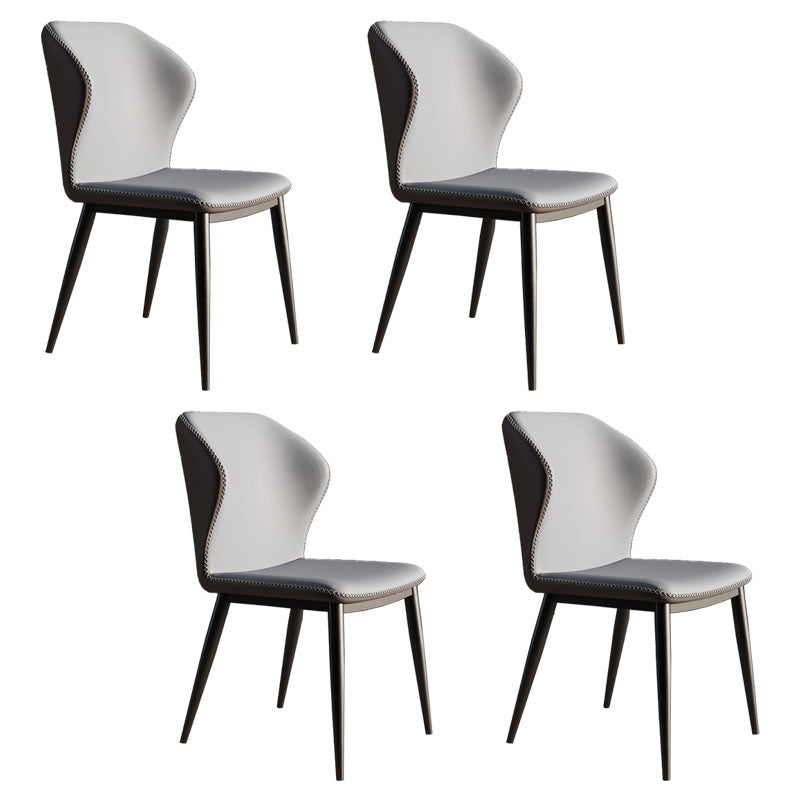 Sillas modernas que cenan el sillón orejero sin brazos con las piernas del metal para la cocina