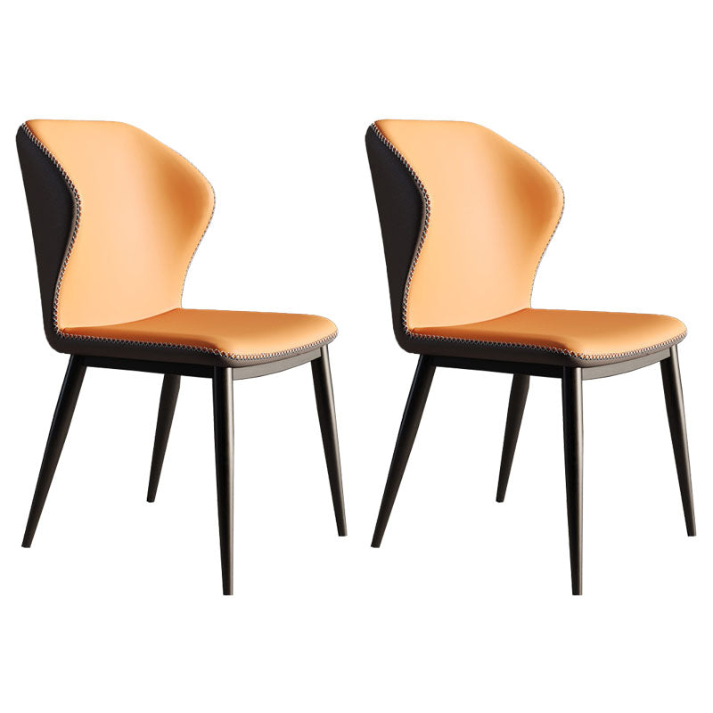 Sillas modernas que cenan el sillón orejero sin brazos con las piernas del metal para la cocina