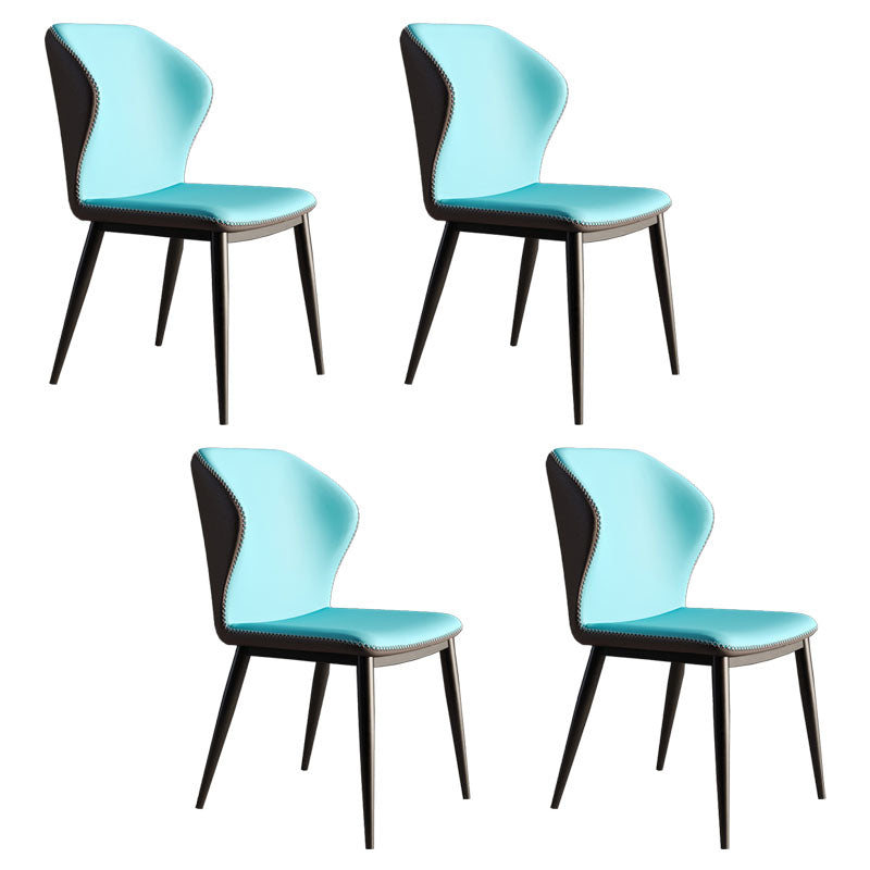 Sillas modernas que cenan el sillón orejero sin brazos con las piernas del metal para la cocina