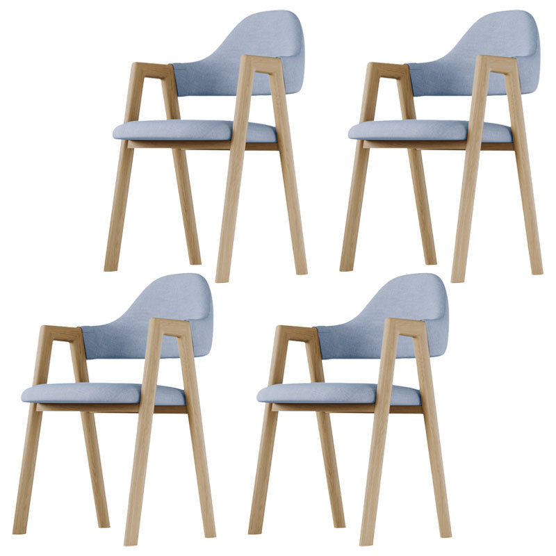 Chambre à coucher moderne chaise du bras arrière tissu mate mateuse chaise à manger