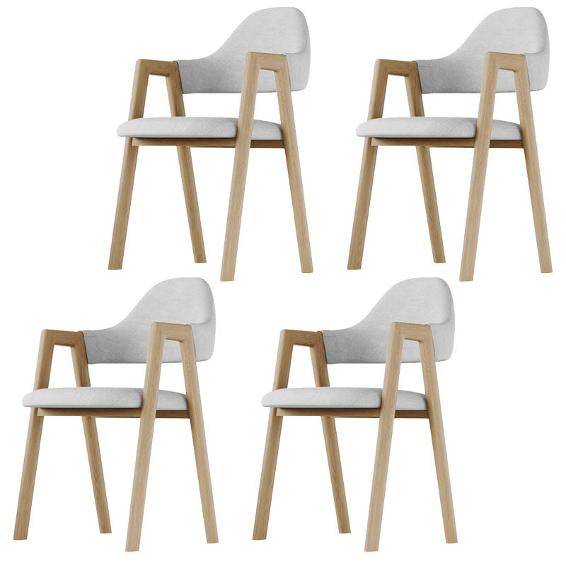 Chambre à coucher moderne chaise du bras arrière tissu mate mateuse chaise à manger