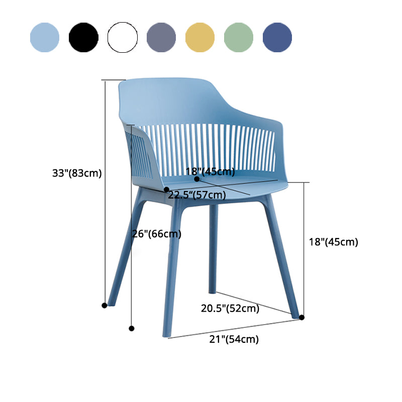 Silla escandinava de plástico para comedor, cocina, sillón con respaldo de listones