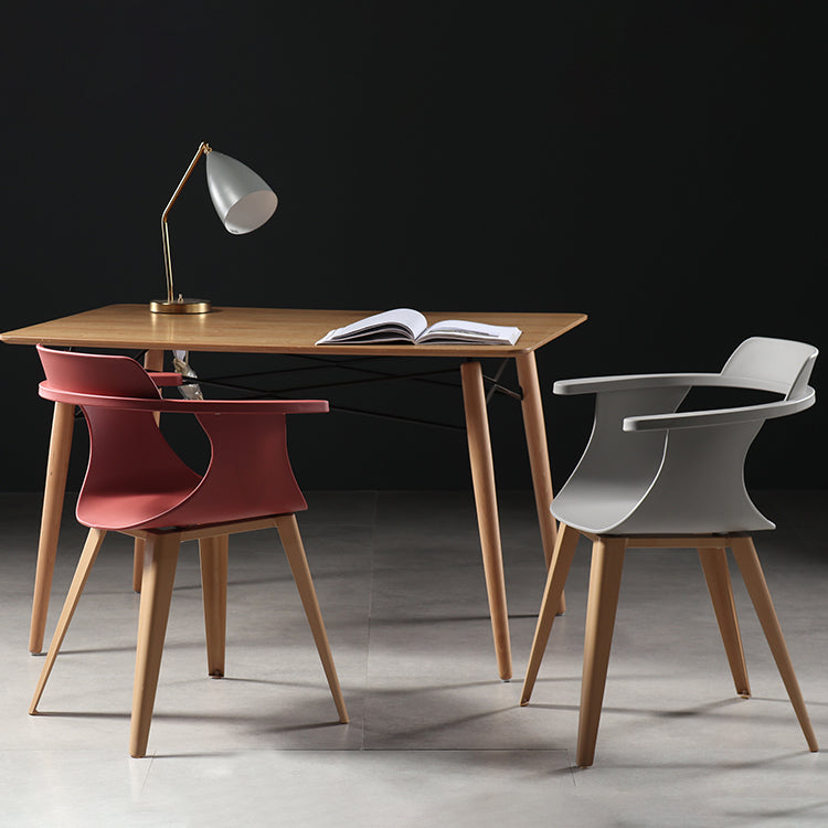 Silla moderna con respaldo abierto, sillones de comedor con patas de metal para cocina
