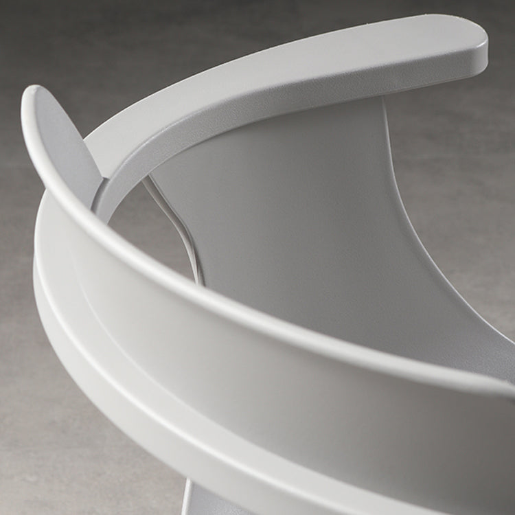 Silla moderna con respaldo abierto, sillones de comedor con patas de metal para cocina