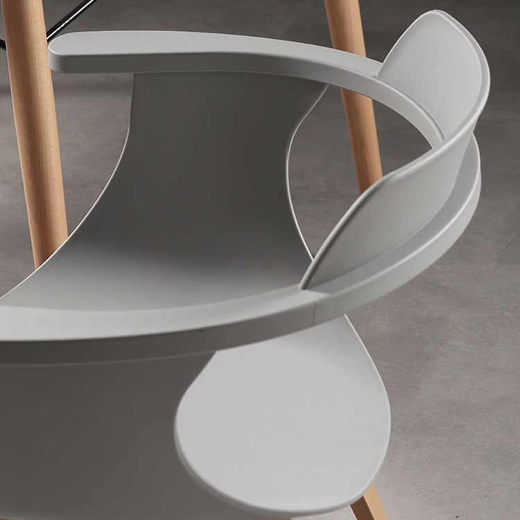 Silla moderna con respaldo abierto, sillones de comedor con patas de metal para cocina