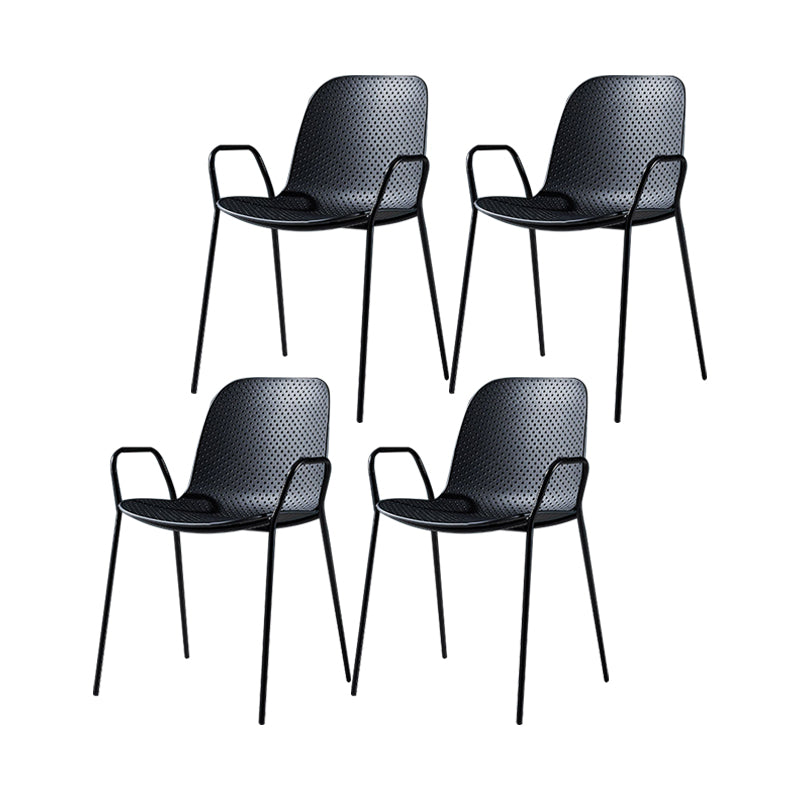 Silla de estilo moderno sillones de comedor con patas de metal para cocina