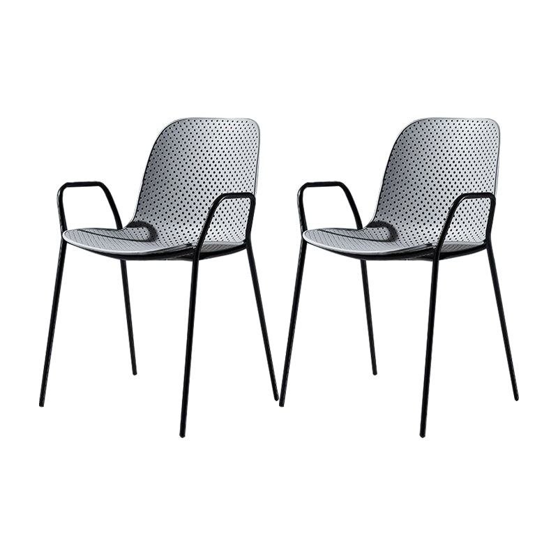 Silla de estilo moderno sillones de comedor con patas de metal para cocina