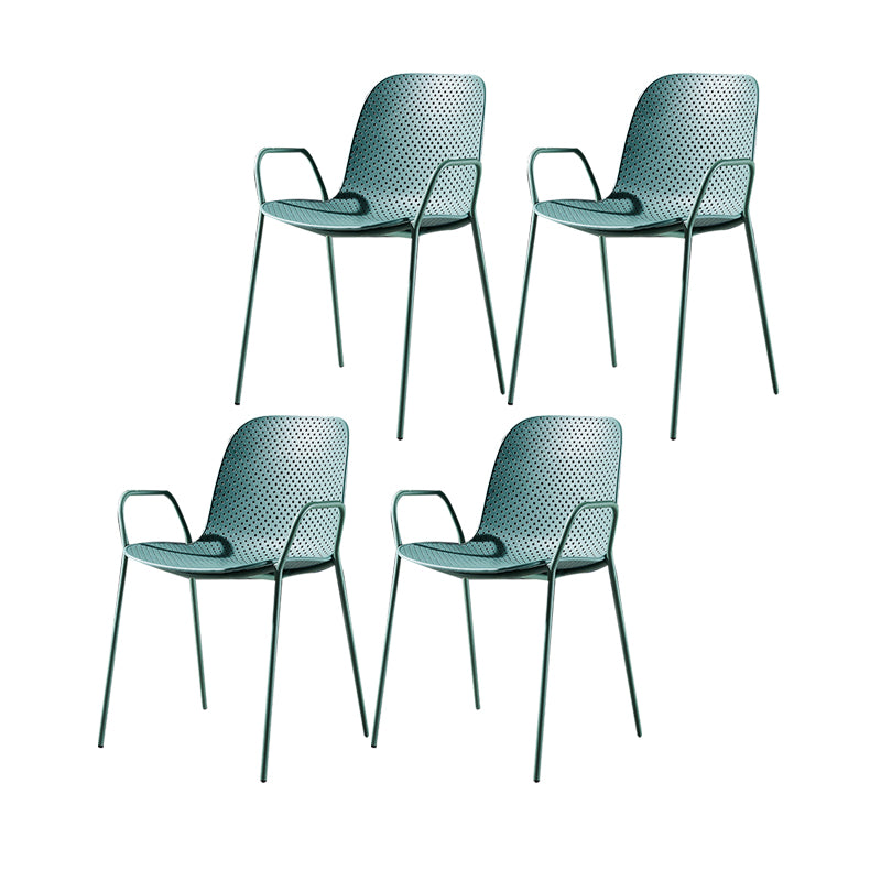 Silla de estilo moderno sillones de comedor con patas de metal para cocina