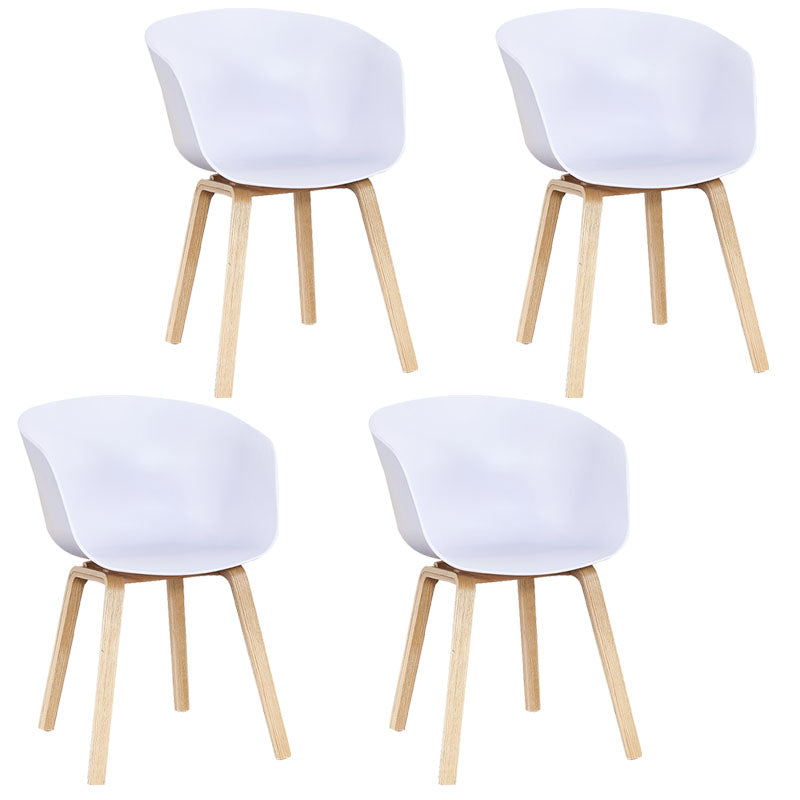 Silla de té de té de leche moderna sólida sillón de plástico para acabado mate silla de comedor