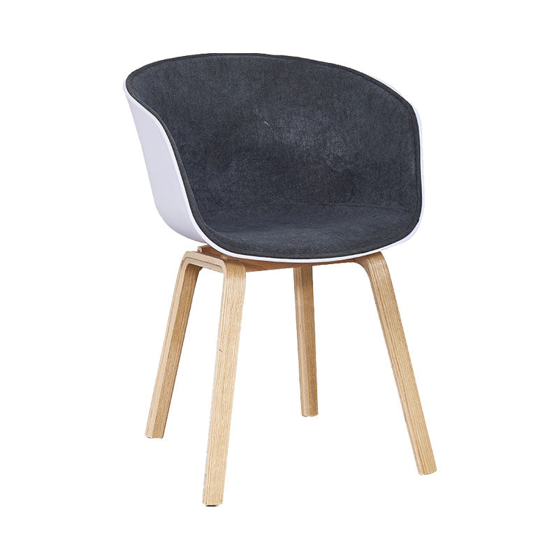 Silla de té de té de leche moderna sólida sillón de plástico para acabado mate silla de comedor