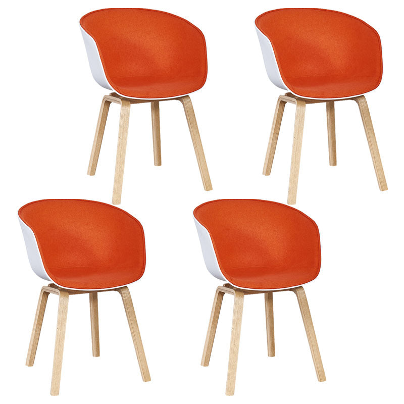 Silla de té de té de leche moderna sólida sillón de plástico para acabado mate silla de comedor