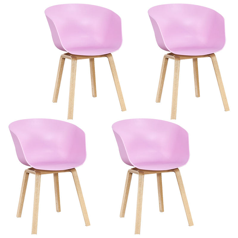 Silla de té de té de leche moderna sólida sillón de plástico para acabado mate silla de comedor