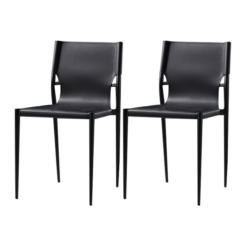 Silla de estilo moderno, sillas sin brazos con patas de metal para cocina
