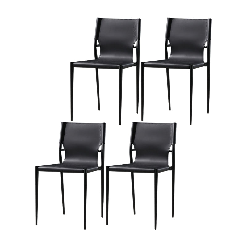 Silla de estilo moderno, sillas sin brazos con patas de metal para cocina