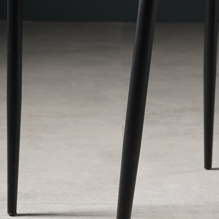 Silla de estilo moderno, sillas sin brazos con patas de metal para cocina