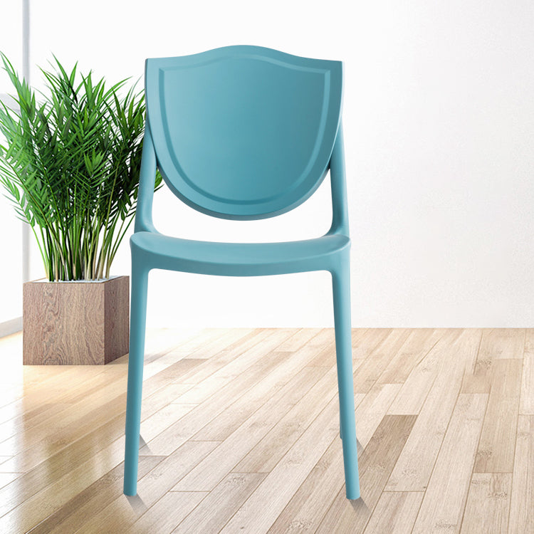 Silla de estilo moderno, sillas sin brazos con patas de plástico para cocina