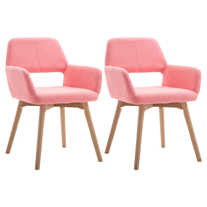 Silla escandinava de madera para comedor, cocina, sillón con respaldo abierto