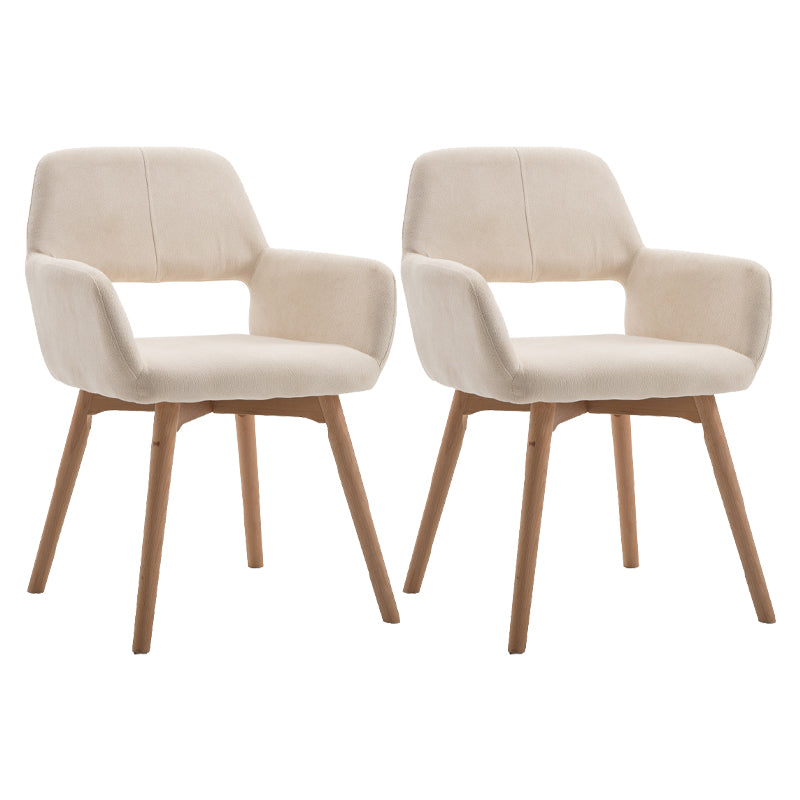 Silla escandinava de madera para comedor, cocina, sillón con respaldo abierto