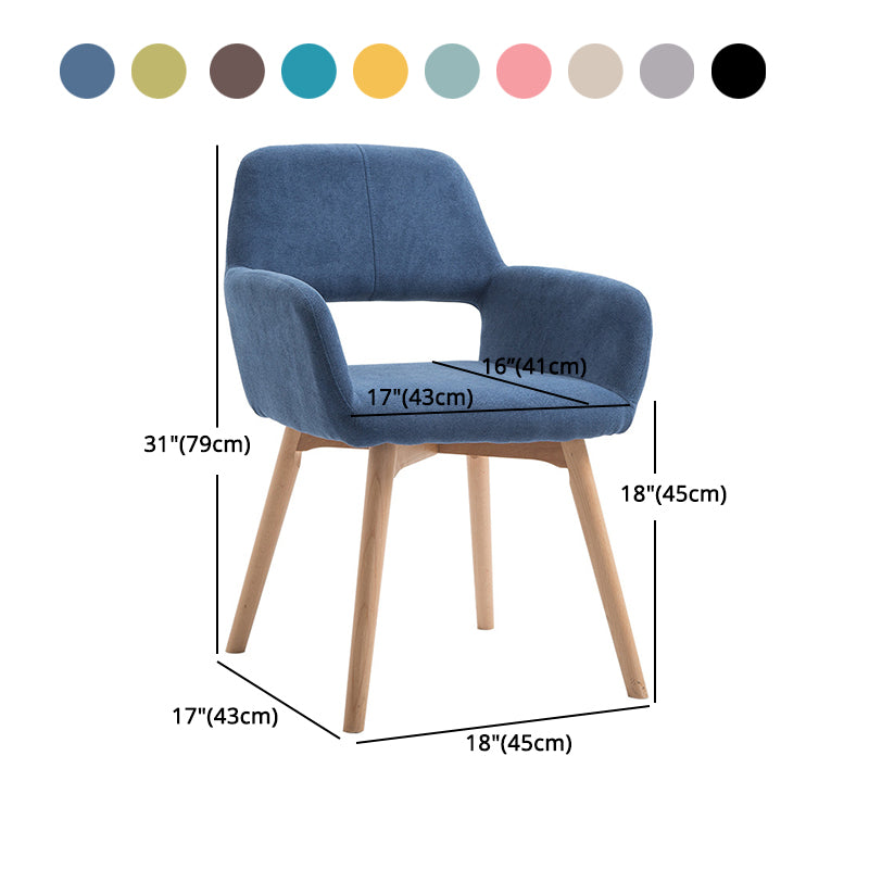 Silla escandinava de madera para comedor, cocina, sillón con respaldo abierto