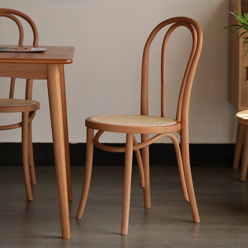 Silla lateral trasera Windsor de estilo escandinavo para sillas de comedor de madera para el hogar