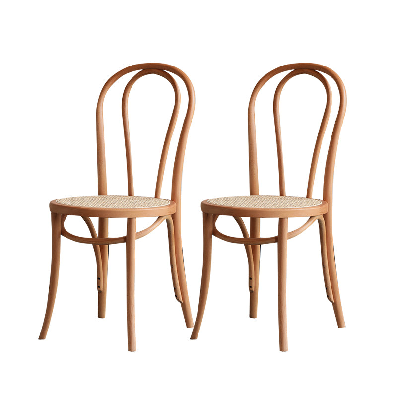 Silla lateral trasera Windsor de estilo escandinavo para sillas de comedor de madera para el hogar