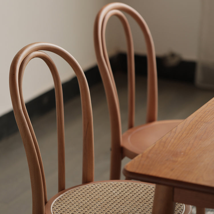 Silla lateral trasera Windsor de estilo escandinavo para sillas de comedor de madera para el hogar