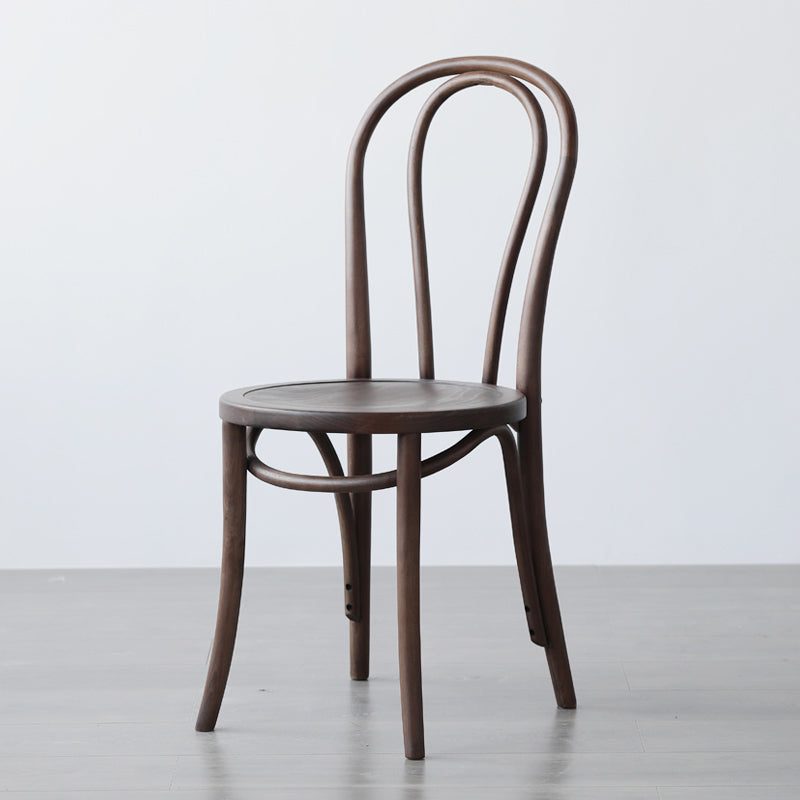Scandinavian Style Windsor Back Side Chair for Home Wood Dining Chairs