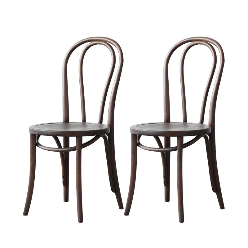 Silla lateral trasera Windsor de estilo escandinavo para sillas de comedor de madera para el hogar