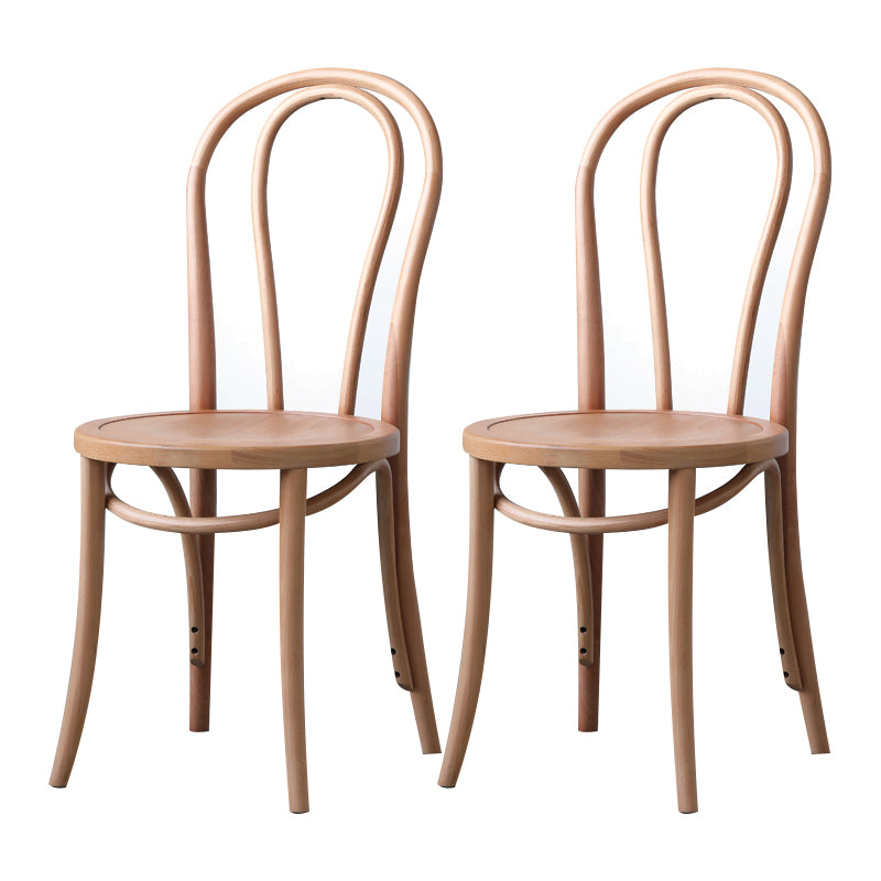 Silla lateral trasera Windsor de estilo escandinavo para sillas de comedor de madera para el hogar
