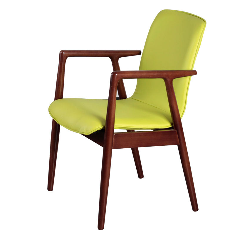 Silla de estilo moderno sillones de comedor con patas de madera para cocina