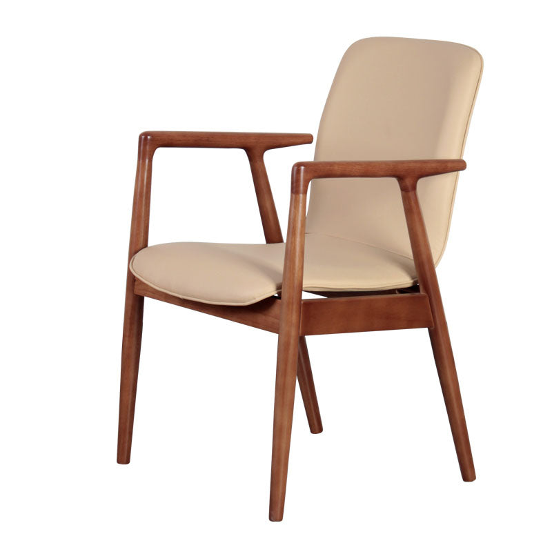 Silla de estilo moderno sillones de comedor con patas de madera para cocina