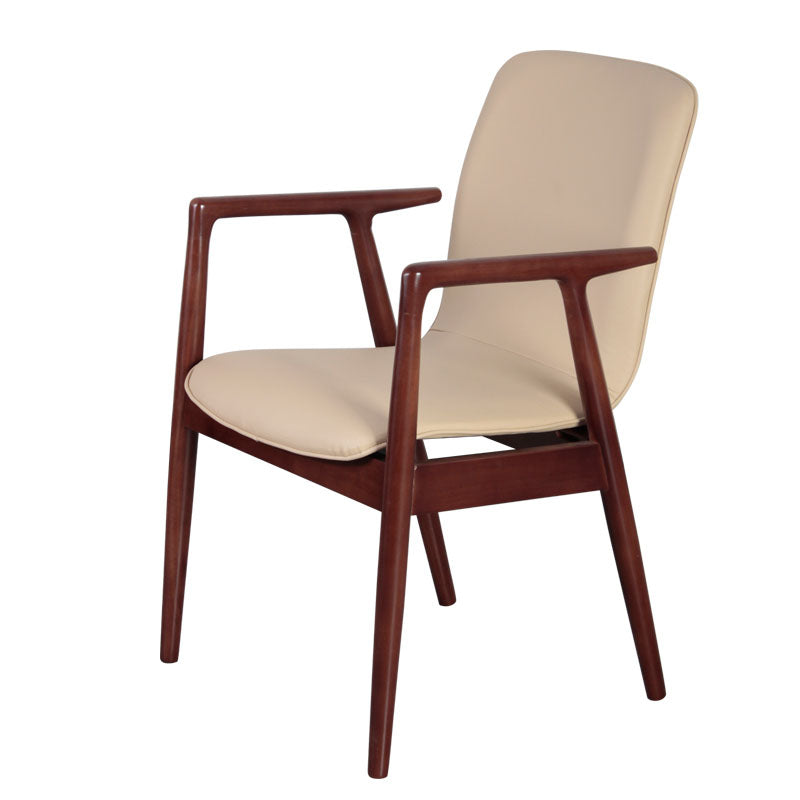 Silla de estilo moderno sillones de comedor con patas de madera para cocina