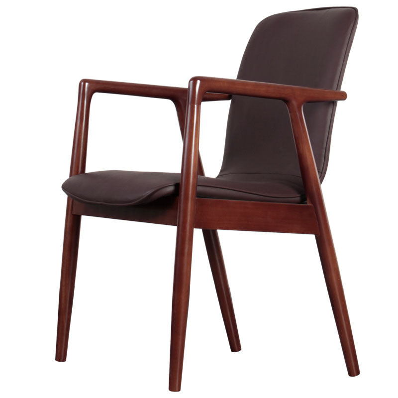 Silla de estilo moderno sillones de comedor con patas de madera para cocina