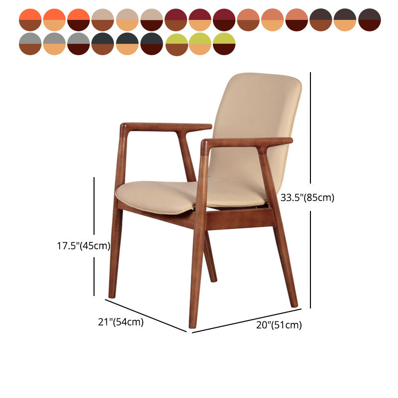 Silla de estilo moderno sillones de comedor con patas de madera para cocina