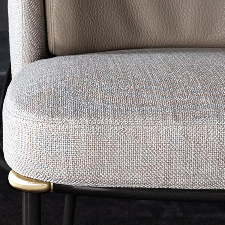 Modern Style Chairs Dining Armless Chairs with Metal Legs for Kitchen