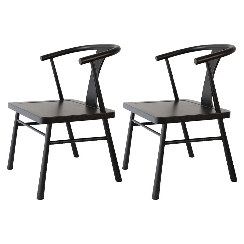 Silla de estilo tradicional, sillas sin brazos con patas de madera para cocina