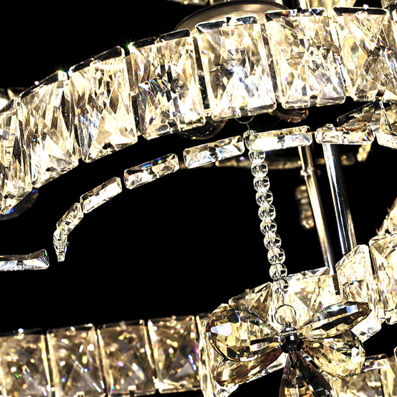 Corazón contemporáneo Flush Lighting Crystal 2 Luz de techo de luz de luz