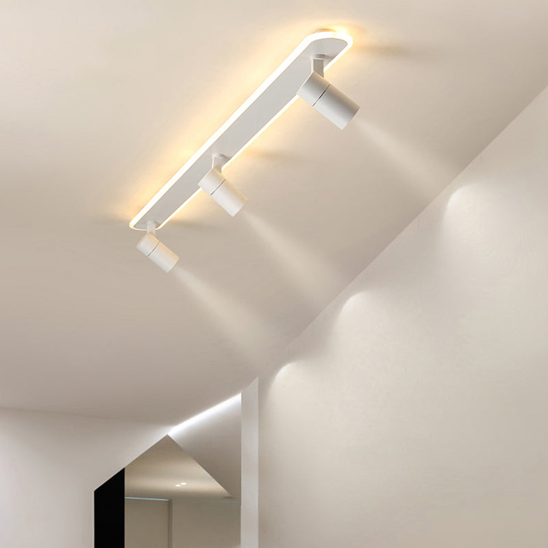 Style moderne de forme cylindrique plafonnier métal Mélac