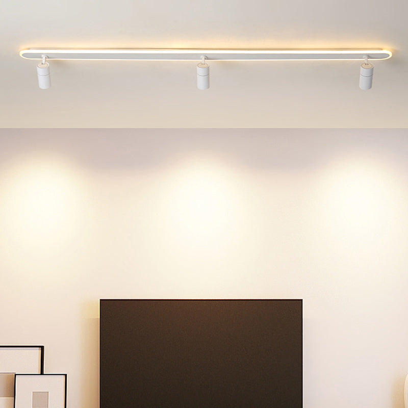 Style moderne de forme cylindrique plafonnier métal Mélac