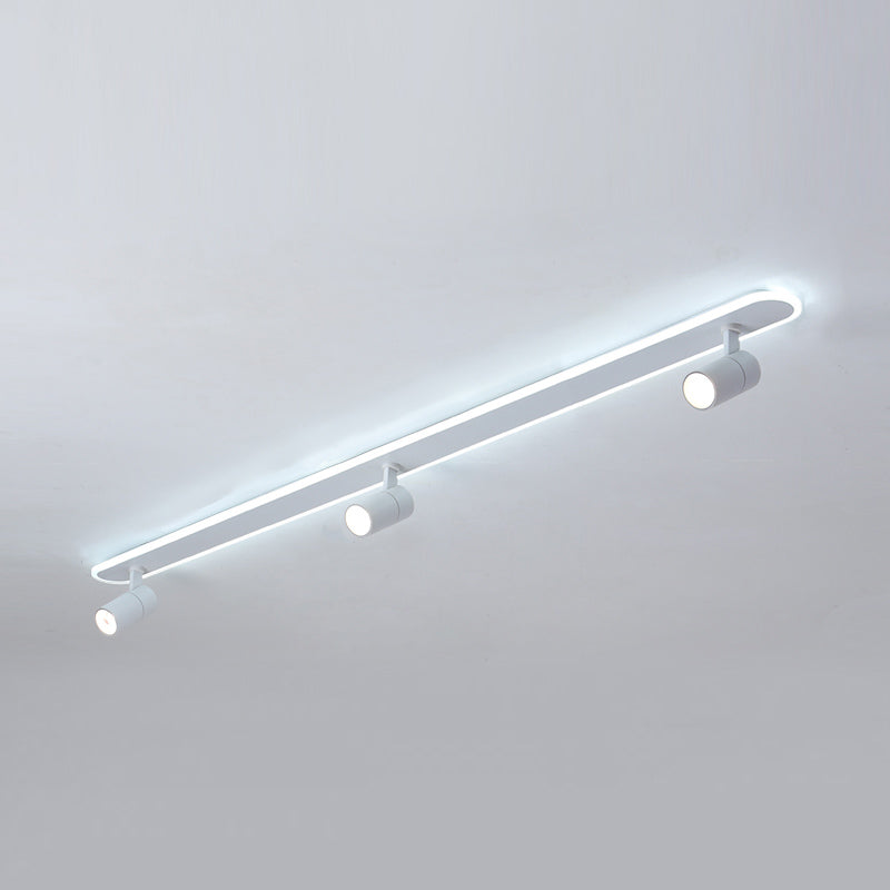 Style moderne de forme cylindrique plafonnier métal Mélac