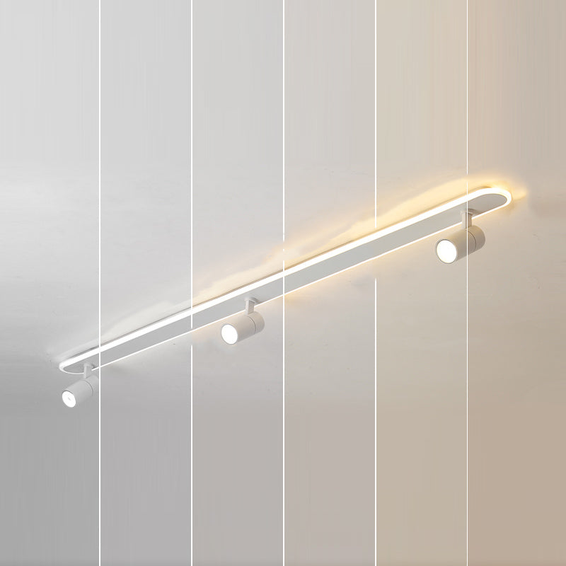 Style moderne de forme cylindrique plafonnier métal Mélac