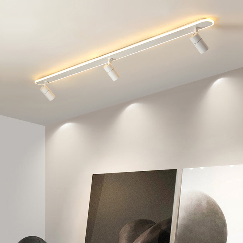 Style moderne de forme cylindrique plafonnier métal Mélac