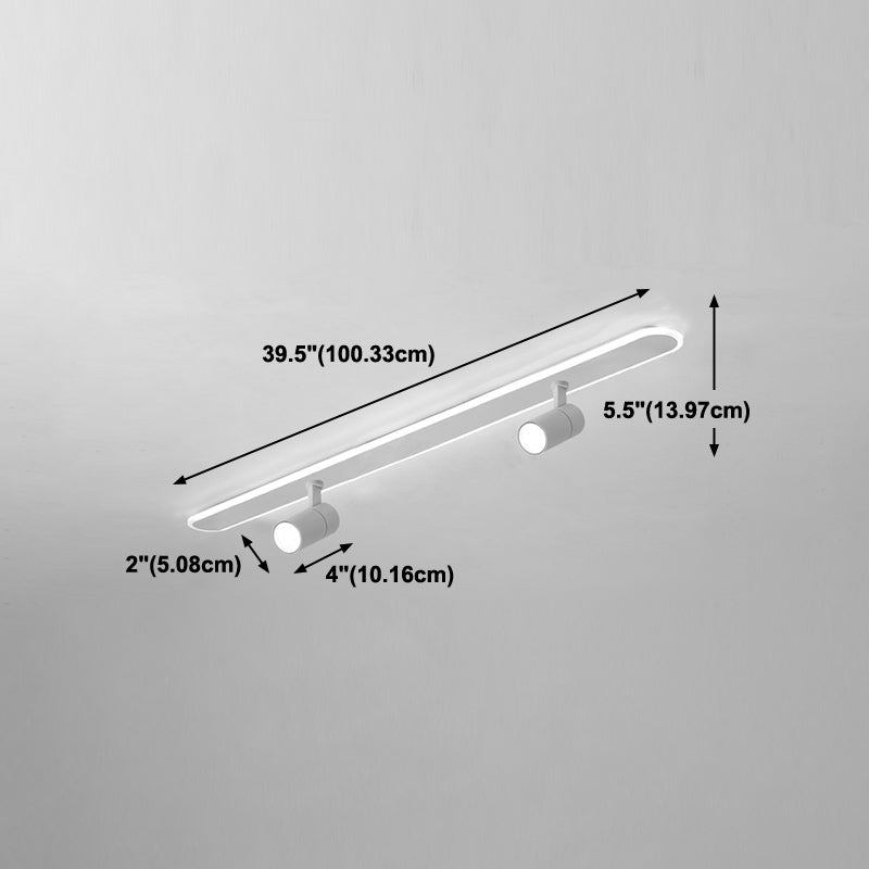 Style moderne de forme cylindrique plafonnier métal Mélac