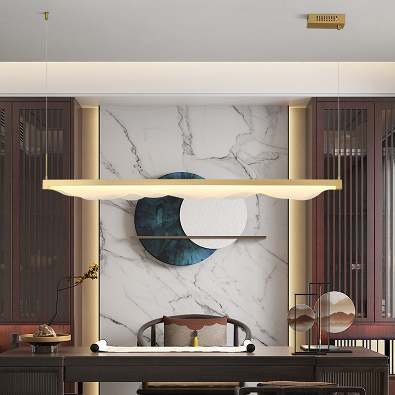 Estilo moderno lineal isla light light metal 1- luz colgante de la isla ligera