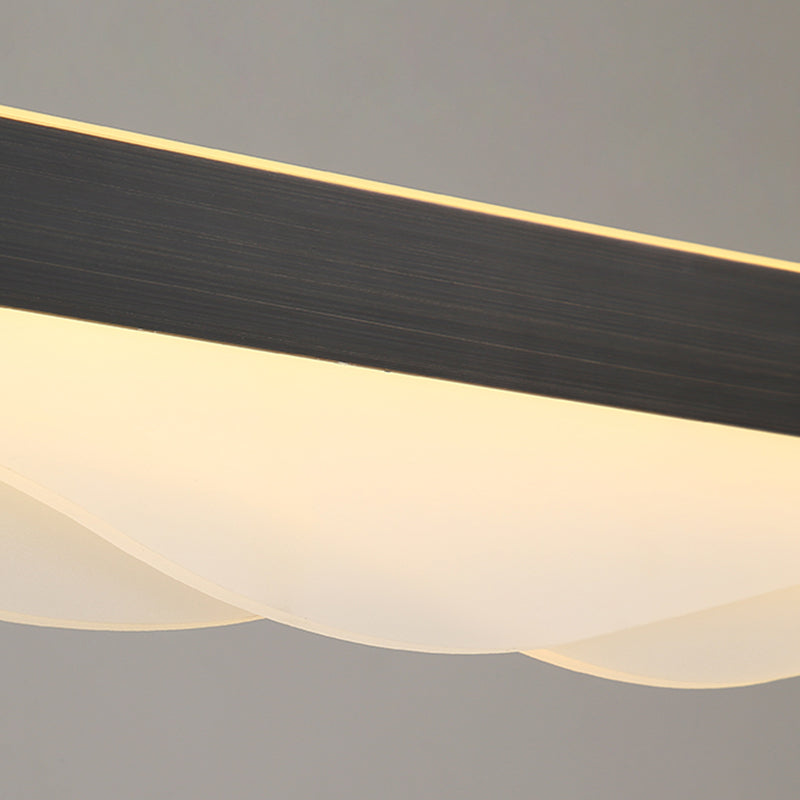 Estilo moderno lineal isla light light metal 1- luz colgante de la isla ligera