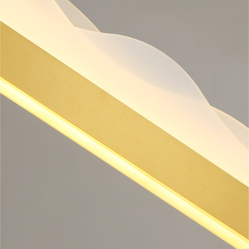 Estilo moderno lineal isla light light metal 1- luz colgante de la isla ligera