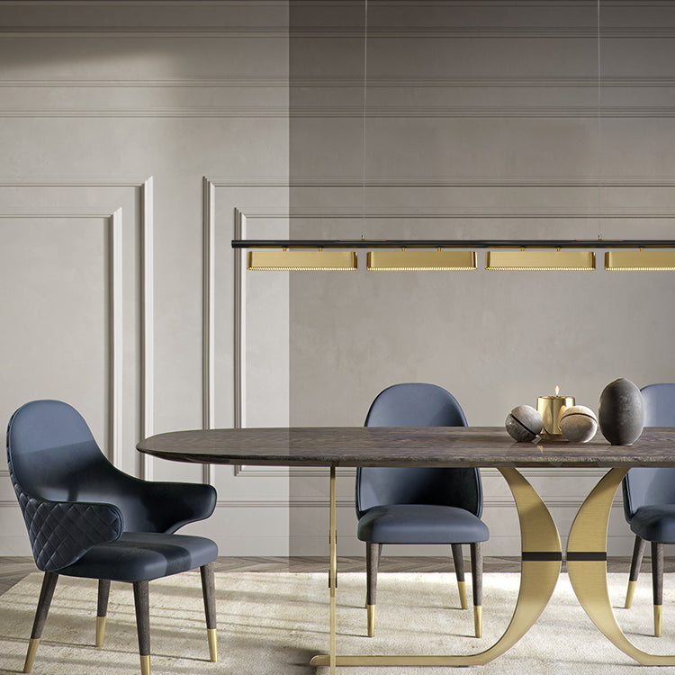 Estilo moderno lineal colgante de metal ligero liviano