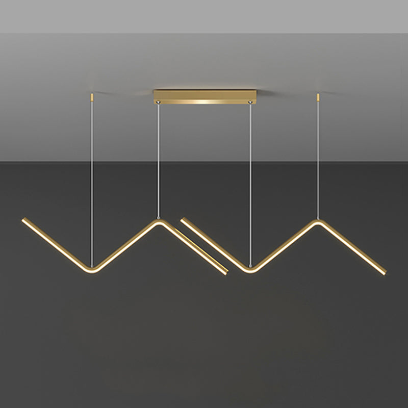 Contemporary Linear Island Light Metal 2 Light Island Lighting Ideas for Kitchen