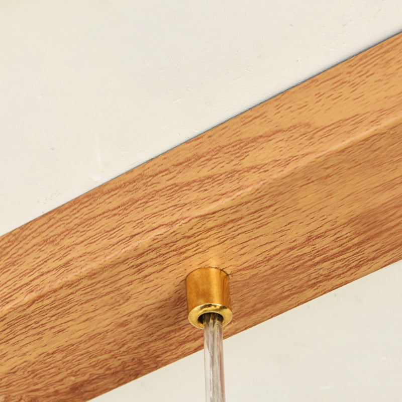 Luces contemporáneas de la isla de la esfera de la isla de la isla en marrón